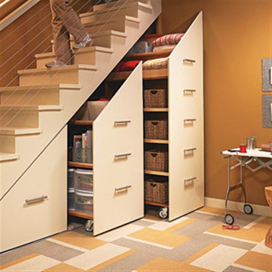 Space Saving Cabinet Under The Stairs
