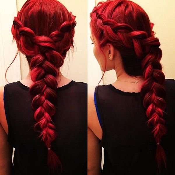 Stunning French Braid for Red Hair