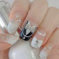 Wedding Nail Design for Long Nails
