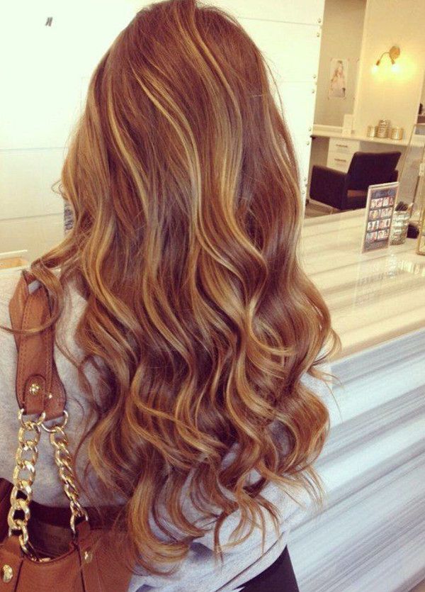Golden Brown Ombre Hair Color Idea
