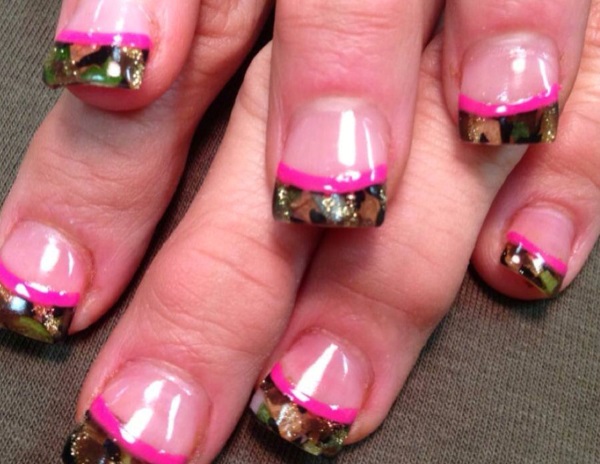 Lovely Camouflage Nail Design