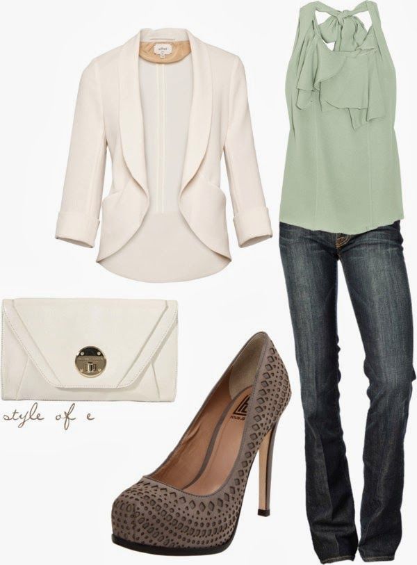 Night Out Outfit Idea - White Blazer