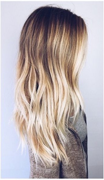 Sombre Hair Color Idea for Long Hair