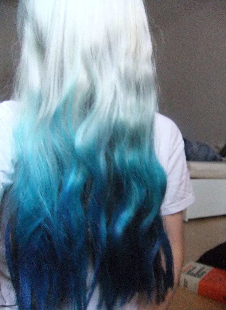Turquoise Ombre Hair Color Idea