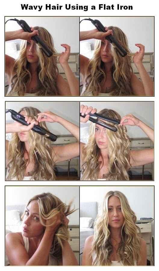 Wavy Hair with Flat Iron