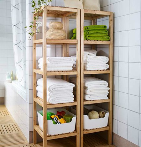 Wooden Open Shelves