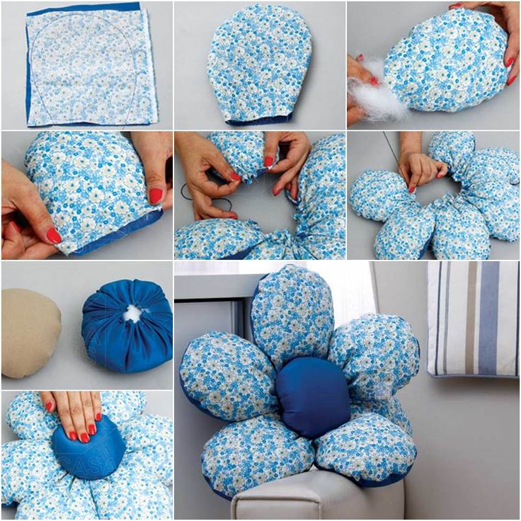 Blue Floral Cushions