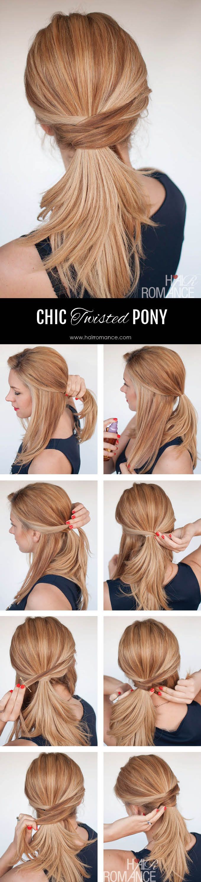 Chic Twisted Ponytail