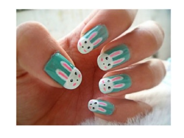 Cute Bunny Nail Design