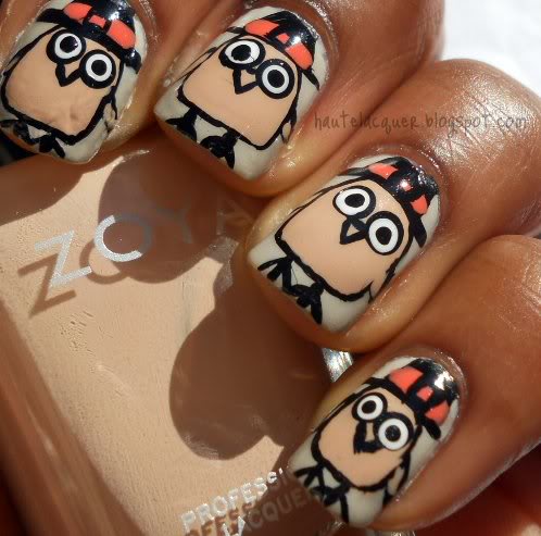 Catoon-Inspired Nail Design