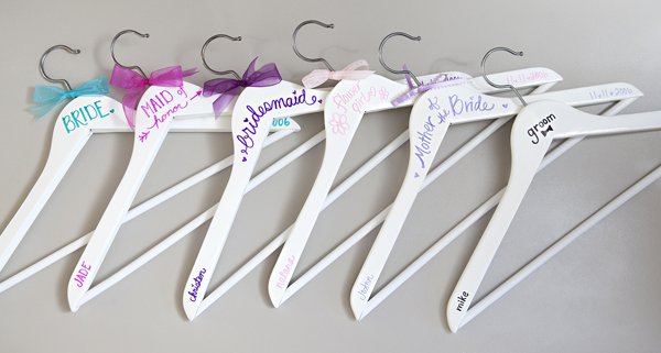 DIY Clothes Hangers for Your Wedding