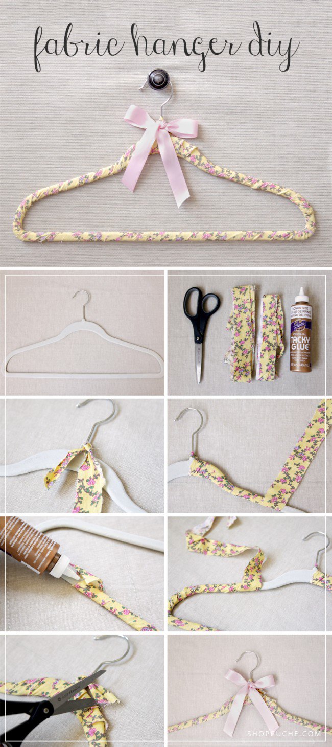 DIY Fabric Clothes Hanger Tutorial