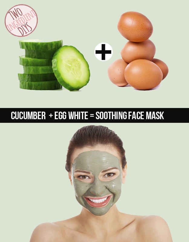 Easy Cucumber and Egg Mask