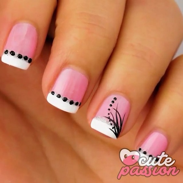 French Mani Pink Nails