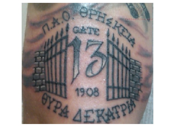 Gate Tattoo with 13