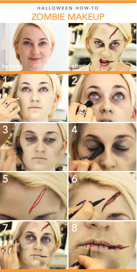 Halloween Zombie Makeup Tutorial