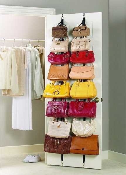 Over the Door Bag Storage Idea