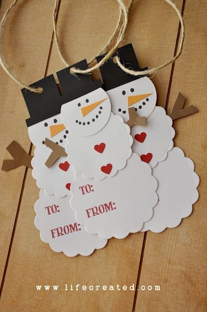 Christmas Gift Tags X 10 Craft Card Label Gift  Present Cute 