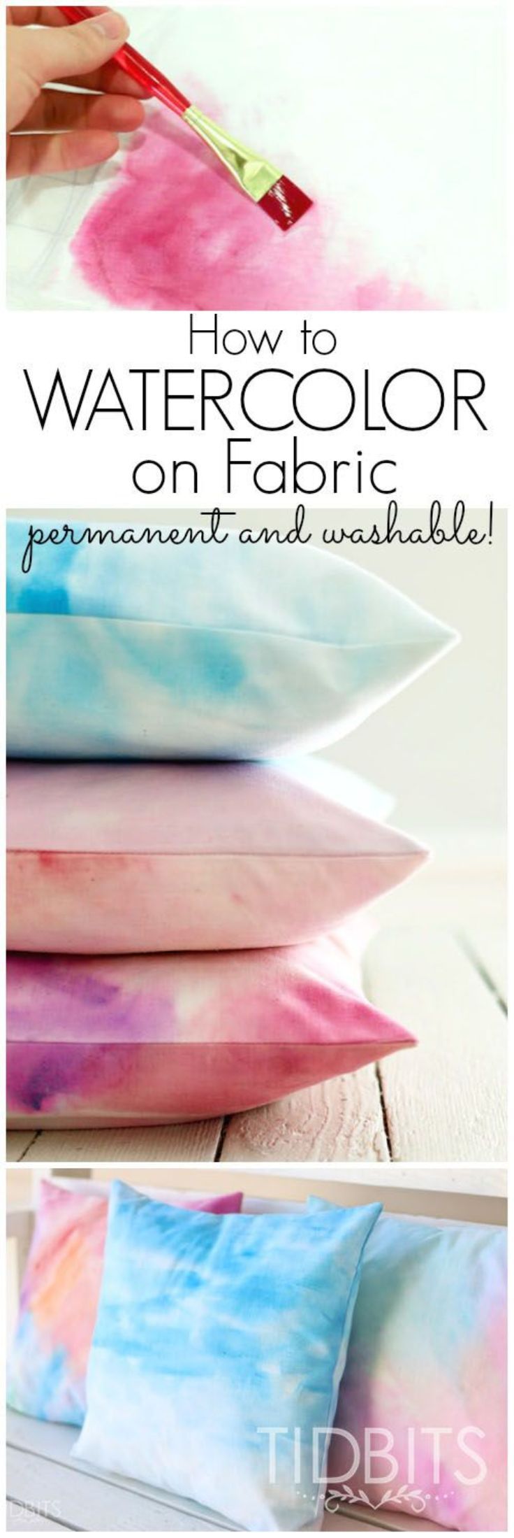 Watercolor Pillows