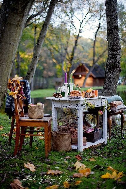 Backyard Table for Fall