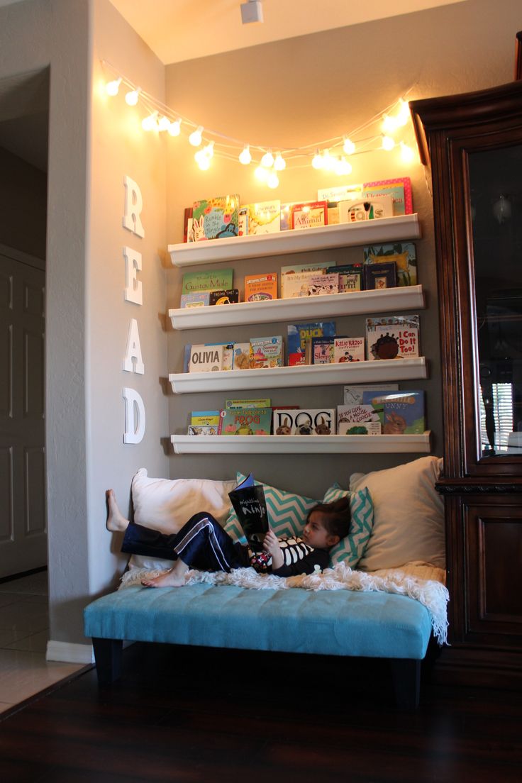 Cute Lighting Idea for Reading Nook