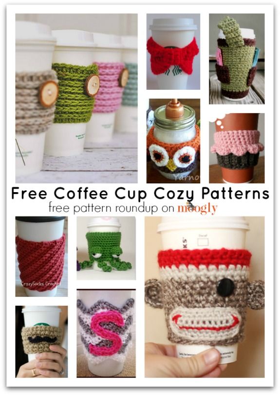 Free Crochet Coffee Cup Cozies