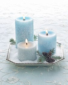 Frosty Salted Candle