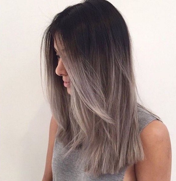 Grey Ombre Hairstyle