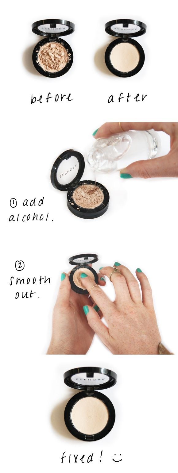 How to save the cracking makeup powder