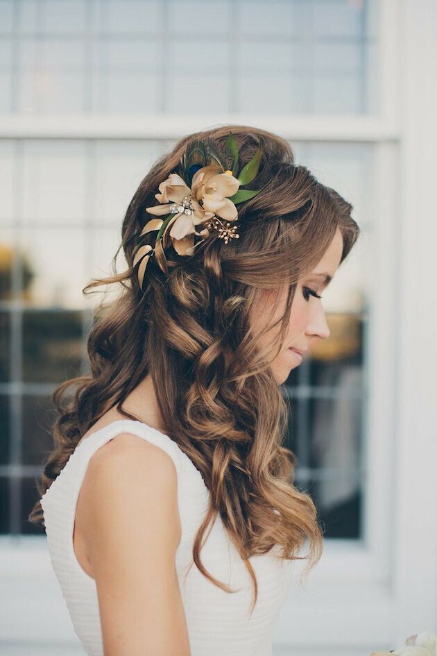 Wedding Hairstyles for Long Curly Hair