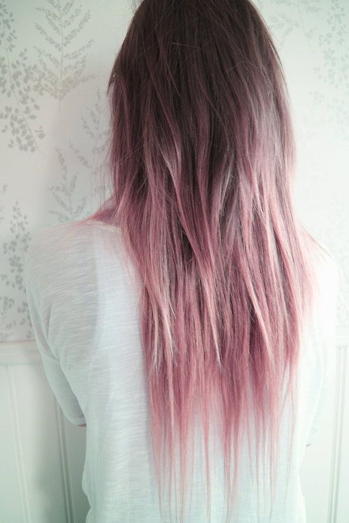 Pastel Pink Hair Color Idea