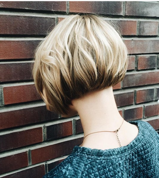 Short Bob Hairstyle for Ombre Hair
