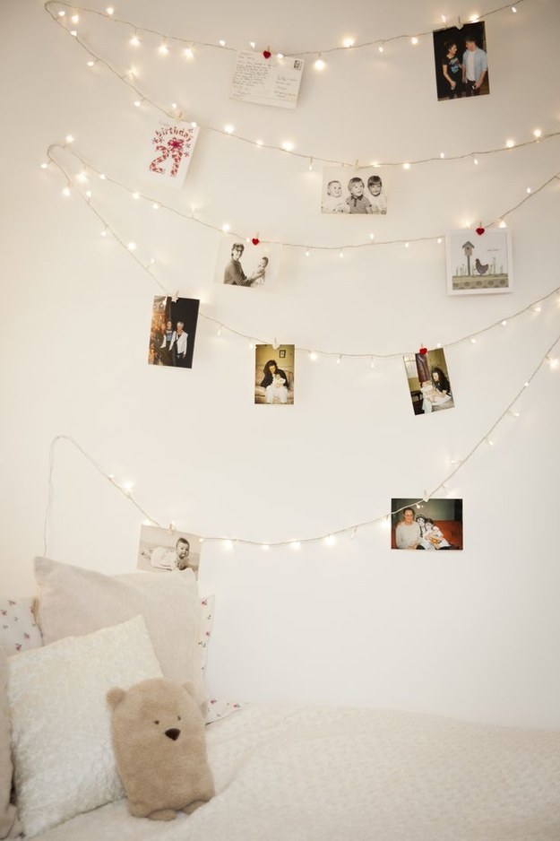 String Lights for Photo Display