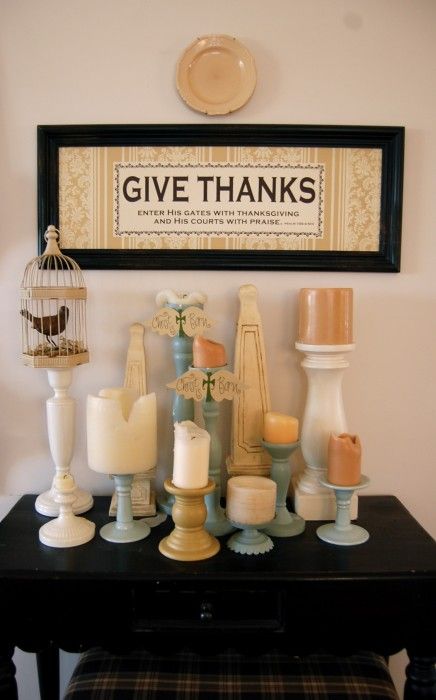 Thanks Giving Candle Holders