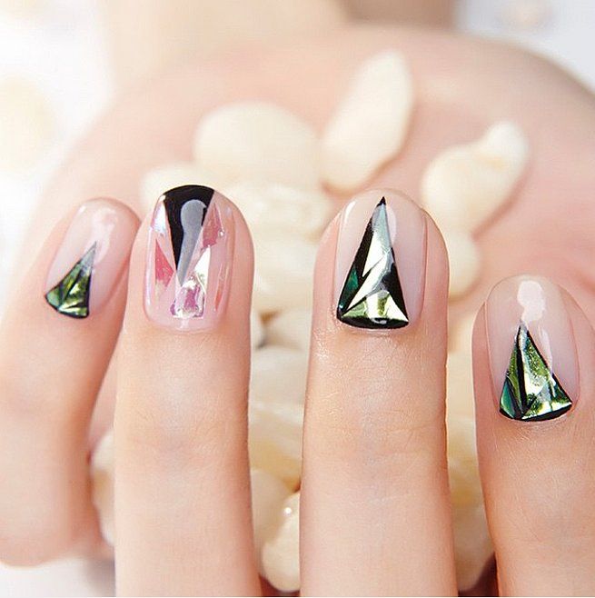 Triangle Glass Nails