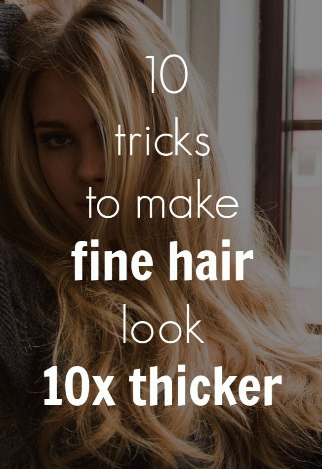 Tricks to Make Hair Look Thicker