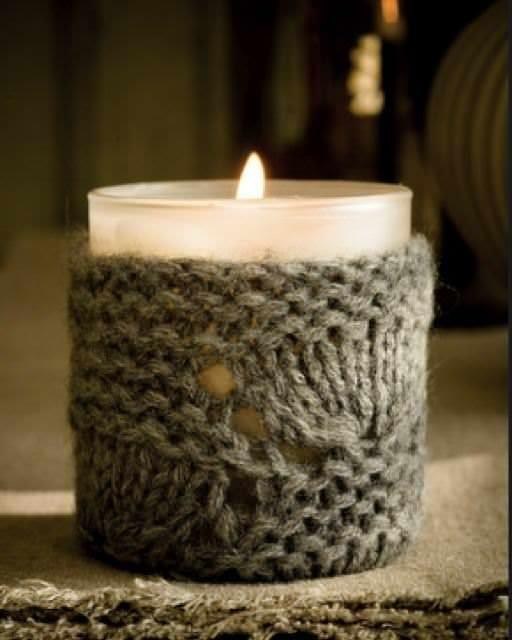 Wintery Candle