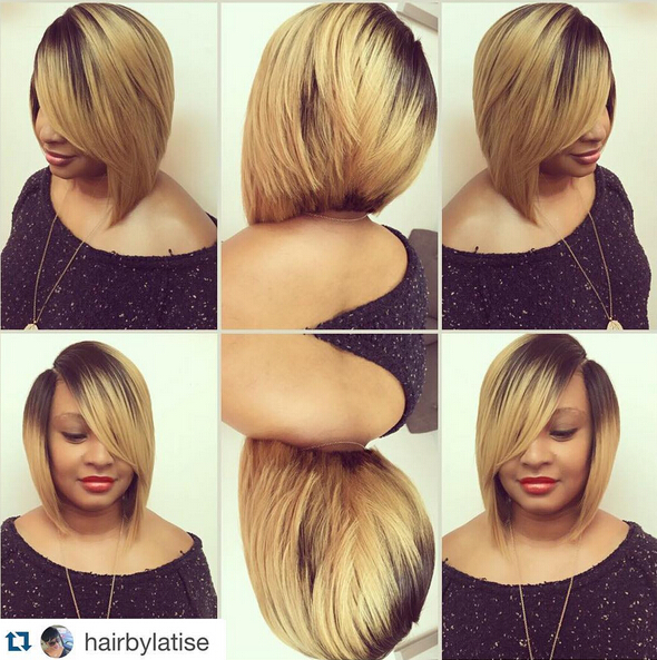 A-Line Bob Hairstyle for African American women