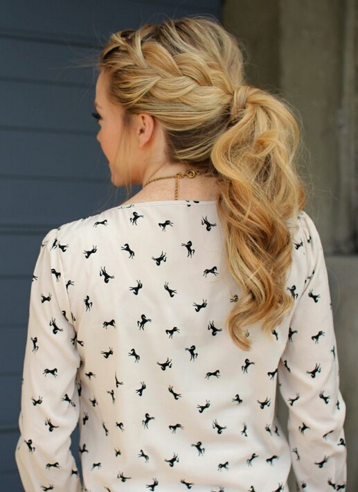 French Braid Ponytail for Everyday Hairstyles