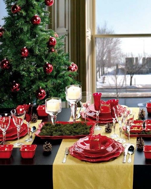 Christmas Table Decorating Idea