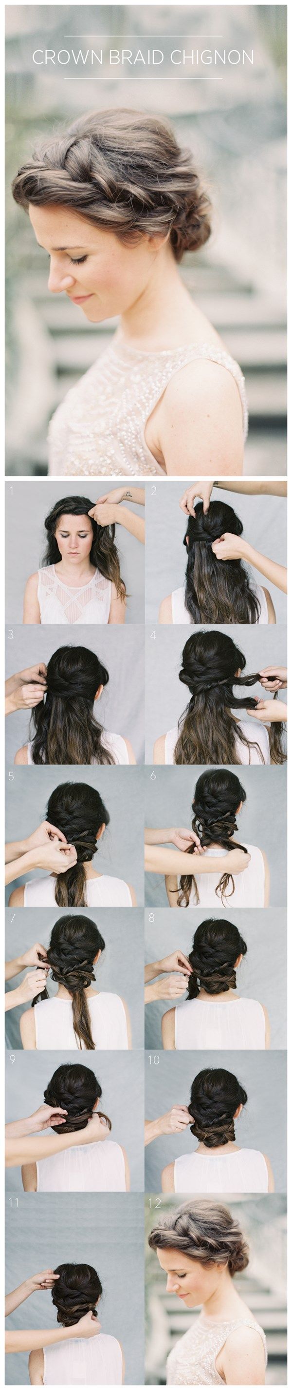 Crown Braid Chignon