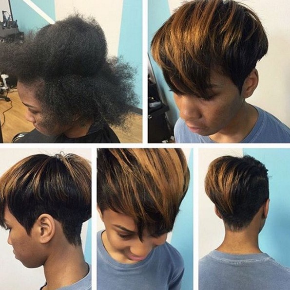 Cute Short Hairstyle for Black Women