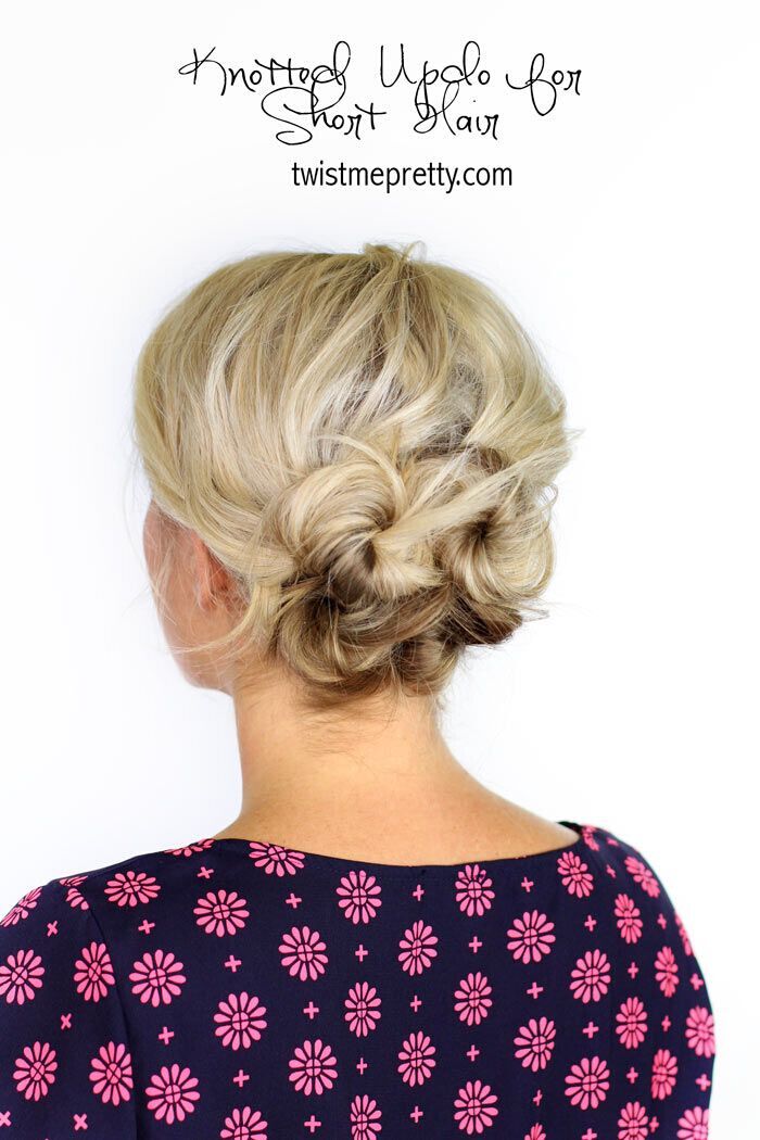 Easy Updo Hairstyle for Medium Hair