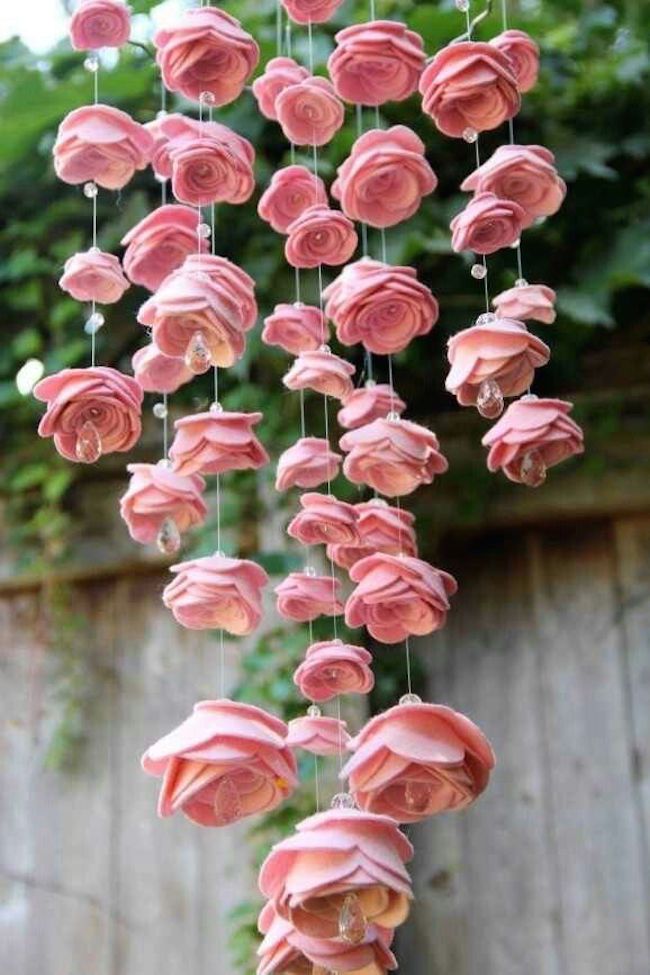 18 Rose Inspired Diy Projects Pretty Designs Flower Chandelier