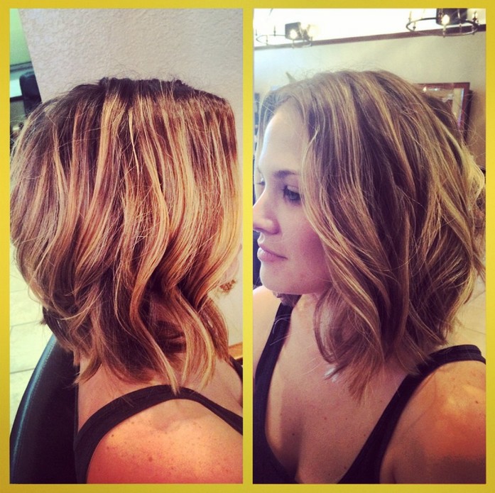 Long A-line Bob Haircut with Waves