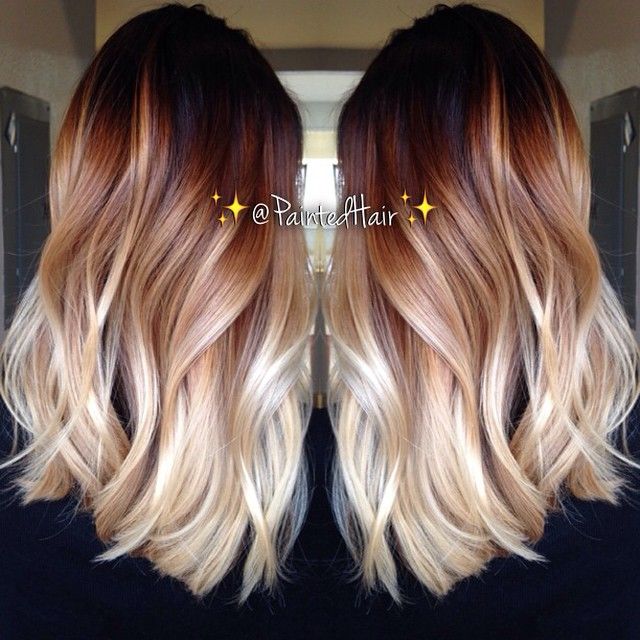 Layered Wavy Haircut for Ombre Hair
