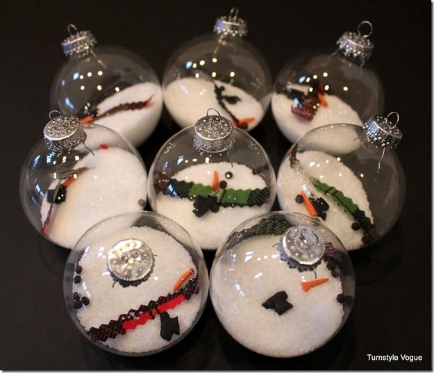 Melted Snowman Ornaments