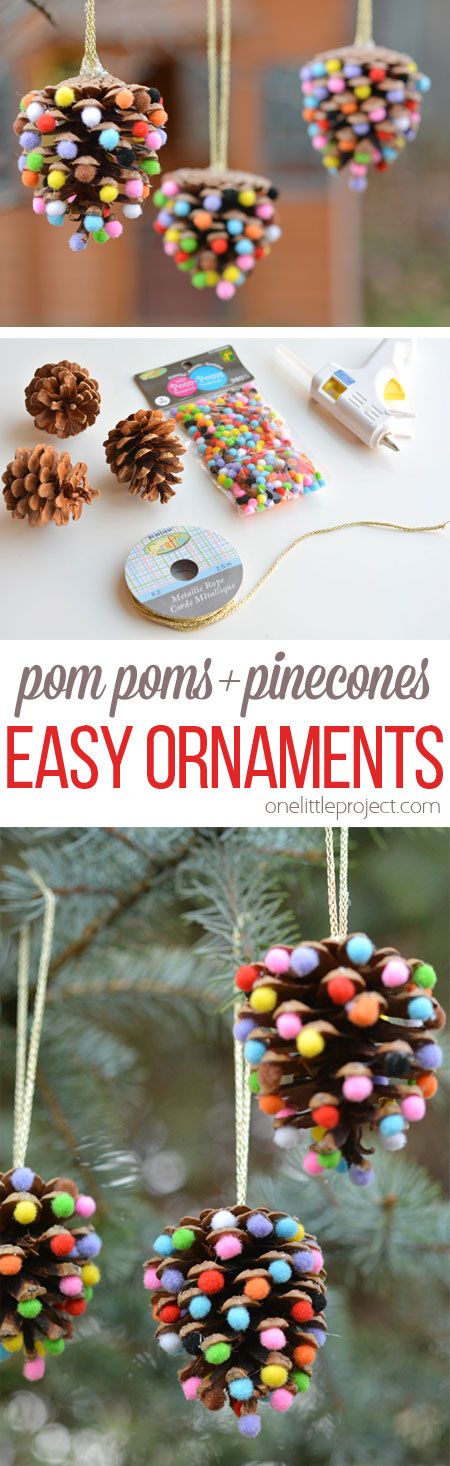 Pom Poms and Pinecones