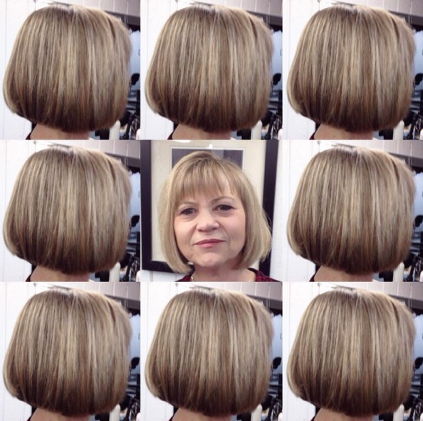 Short Bob Hairstyle for Women Over 50