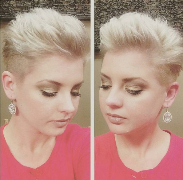 Short feminine haircuts for round faces